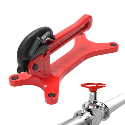 Ruaizel Tragbarer Rohrschraubstock, 0.3-3.8 cm Rohrschraubstock, Rohrschelle Aluminium, Automatische Einstellung der Spannkraft, Leichtes Handwerkzeug, Solide Basis für Ventilwartung in Räumen von Ruaizel