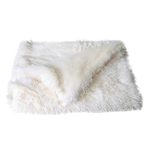 Ruankenshop Katzendecke Hundedecke Flauschige Decke Katzendecke Hundebettwäsche Weiche Decke Welpenbett Haustierdecke Welpendecken Hundekiste Mat White,Small von Ruankenshop