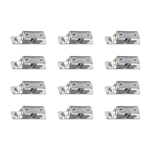 12 verstellbare Doppelkugel-Spannrollenschnäpper aus Zinklegierung, Schrankkugeln, Spannriegel, Schranktürschnapper, Zinklegierung, Schrank von Ruarby