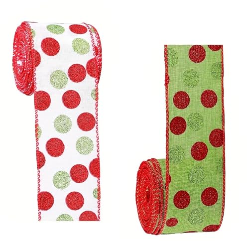 2 funktionale Weihnachtsbänder zur Verzierung von Bäumen und als Party-Dekoration, Geschenkverpackung 2 funktionale Weihnachtsbänder zur Verzierung von Bäumen und als Party-Dekoration, Geschenkverpackung von Ruarby