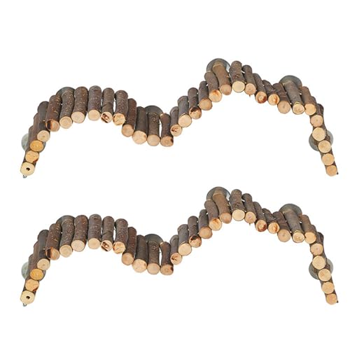 2 x Vogel-Sitzstange, Kauspielzeug, Vogelkäfig, Stehleiter, Käfig, Holz, Übungsleiter, Brücke für Conures, Klettern, Schleifen, Spielzeug 2 x Vogel-Sitzstange, Kauspielzeug, Vogelkäfig, Stehleiter, Käfig, Holz, Übungsleiter, Brücke für Conures, Klettern, Schleifen, Spielzeug von Ruarby