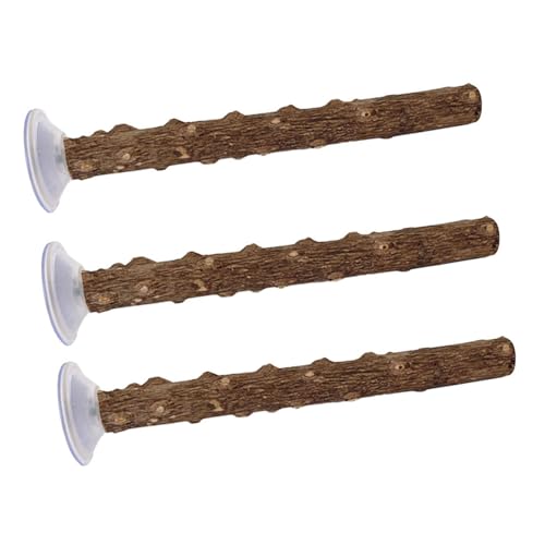 3 x langlebige Vogelständer-Stangen aus Holz, für Sittiche, Wellensittiche, Nymphensittiche, Sittiche, Nymphensittiche, Sitzstangen mit Saugnapf 3 x langlebige Vogelständer-Stangen aus Holz, für Sittiche, Wellensittiche, Nymphensittiche, Sittiche, Nymphensittiche, Sitzstangen mit Saugnapf von Ruarby