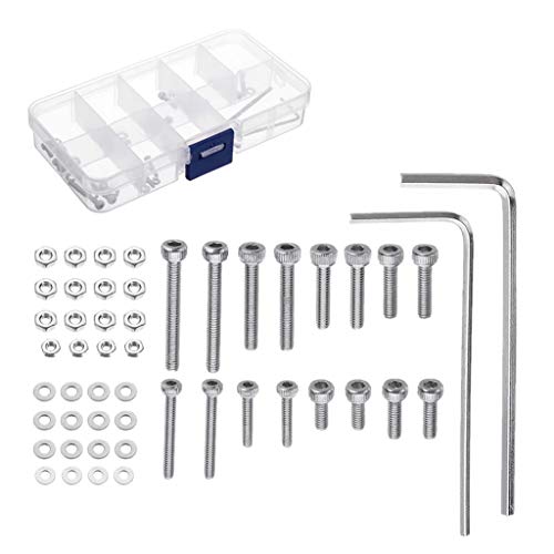 50pcs/Set M2.5 Plattentable Headshell Patrone Edelstahlschrauben Schrauben Muttern Mit Für Den Fall Eingestellt von Ruarby