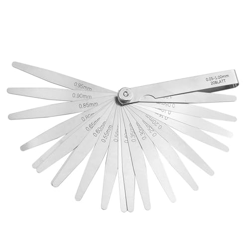 Dickenmessgeräte Fühlerlehre 0,01–1 mm/0,05–0,50 mm/0,05–1,00 mm/0,02–1,00 mm Offset-Fühlerlehre Set Messwerkzeug Messwerkzeug Dickenmessgeräte Fühlerlehre 0,01–1 mm/0,05–0,50 mm/0,05–1,00 mm/0,02–1,00 mm Offset-Fühlerlehre Set Messwerkzeug Messwerkzeug von Ruarby
