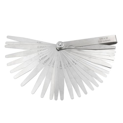 Dickenmessgeräte Fühlerlehre 0,01–1 mm/0,05–0,50 mm/0,05–1,00 mm/0,02–1,00 mm Offset-Fühlerlehre Set Messwerkzeug Messwerkzeug Dickenmessgeräte Fühlerlehre 0,01–1 mm/0,05–0,50 mm/0,05–1,00 mm/0,02–1,00 mm Offset-Fühlerlehre Set Messwerkzeug Messwerkzeug von Ruarby
