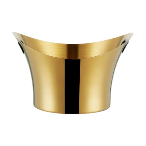 Eiseimer in Barrenform aus Edelstahl, großer Champagnerkühler mit Griff für Partys und Grillabende, Eisbehälter Eiseimer in Barrenform aus Edelstahl, großer Champagnerkühler mit Griff für Partys und Grillabende, Eisbehälter von Ruarby