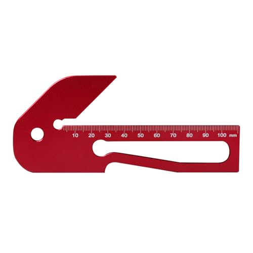 Mittelmesswerkzeug, Linienlehre, 45/90 Grad, rechter Winkel, Linienlehre, Tischlerlineal, Anreißer, Zentralpositionierungslineal von Ruarby