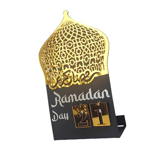 Ramadans Countdown-Kalender Acryl Eid Mubaraks Ornament Desktop-Dekoration für Zuhause Festival Display Ornament Arbeitsplatte Countdown Display Ramadans Countdown-Kalender Acryl Eid Mubaraks Ornament Desktop-Dekoration für Zuhause Festival Display Ornament Arbeitsplatte Countdown Display von Ruarby