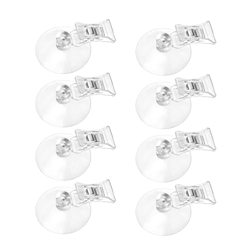 Ruarby 8 Stück Saugnapf-Clips, tragbares Zubehör zum sicheren Aufhängen in Badezimmern und Küchen, klare Designs, Hakenhalter, Saugnapfhaken Ruarby 8 Stück Saugnapf-Clips, tragbares Zubehör zum sicheren Aufhängen in Badezimmern und Küchen, klare Designs, Hakenhalter, Saugnapfhaken von Ruarby