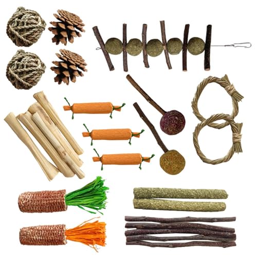 Ruarby Hängendes Holz-Kauspielzeug, Anzug, Katzen, Haustier, Kaninchen, lustiges Spielzeug, Zahnknirschen für Spaß und Übung Ruarby Hängendes Holz-Kauspielzeug, Anzug, Katzen, Haustier, Kaninchen, lustiges Spielzeug, Zahnknirschen für Spaß und Übung von Ruarby