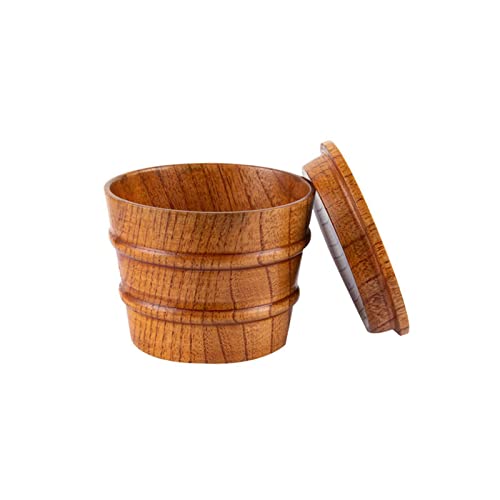Ruarby Natürliche Holzbecher Bierkrug Holz Big Belly Tassen Handgemachte Kaffee Milch Wasser Tasse Küche Bar Drinkware Handgemachte Trinkgeschirr Holz Teetasse von Ruarby
