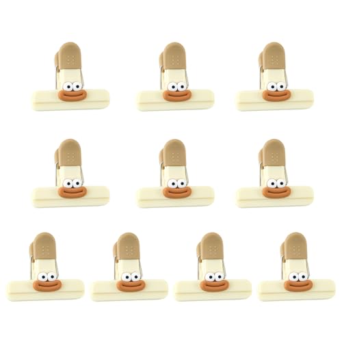 Set mit 10 weichen Silikongriff-Taschenclips für Snacks, praktische Chipbeutel-Versiegelungen, Lebensmittelaufbewahrung, Zubehör, tragbare Verschlussclips Set mit 10 weichen Silikongriff-Taschenclips für Snacks, praktische Chipbeutel-Versiegelungen, Lebensmittelaufbewahrung, Zubehör, tragbare Verschlussclips von Ruarby