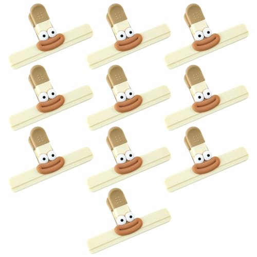 Set mit 10 weichen Silikongriff-Taschenclips für Snacks, praktische Chipbeutel-Versiegelungen, Lebensmittelaufbewahrung, Zubehör, tragbare Verschlussclips Set mit 10 weichen Silikongriff-Taschenclips für Snacks, praktische Chipbeutel-Versiegelungen, Lebensmittelaufbewahrung, Zubehör, tragbare Verschlussclips von Ruarby