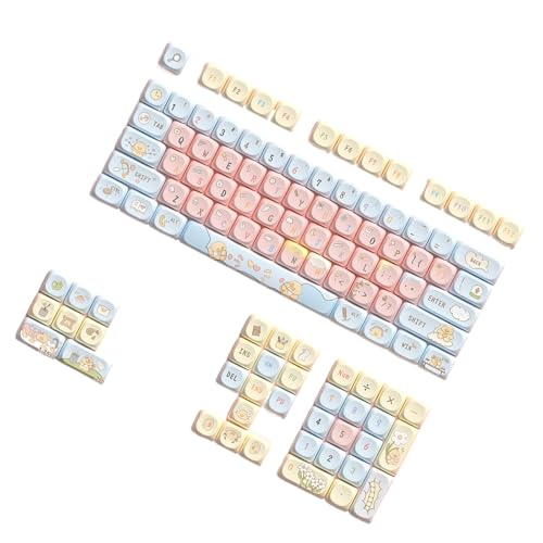Tastaturen, 112-teiliges Cartoon-Tier-Tastenkappen-Set für mechanische Tastaturen für 68/75/84/98/100/104/108 Tastaturen, 112-teiliges Cartoon-Tier-Tastenkappen-Set für mechanische Tastaturen für 68/75/84/98/100/104/108 von Ruarby
