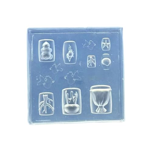 Wiederverwendbare Nägel Kunst Silikongussform Mit Meereslebensmuster Schnellreinigende Designs Für Hausbegeisterte Professionelle Nagelkunstwerkzeug Silikon Wiederverwendbare Nägel Kunst Silikongussform Mit Meereslebensmuster Schnellreinigende Designs Für Hausbegeisterte Professionelle Nagelkunstwerkzeug Silikon von Ruarby