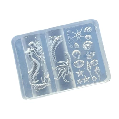 Wiederverwendbare Nägel Kunst Silikongussform Mit Meereslebensmuster Schnellreinigende Designs Für Hausbegeisterte Professionelle Nagelkunstwerkzeug Silikon von Ruarby