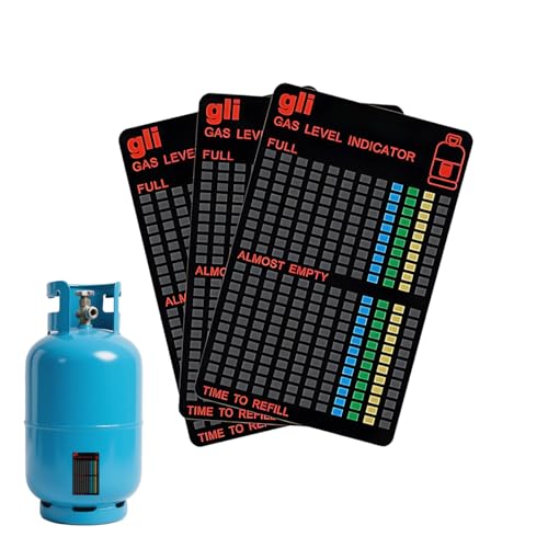 3 Stück Magnetischer Füllstandsanzeiger, Butangasflaschen Gasherd, Gasflaschen Füllstandsanzeige für Propangas, Gasgrillflasche für Heimküche, Outdoor-Grill, Camping, Wohnmobil 3 Stück Magnetischer Füllstandsanzeiger, Butangasflaschen Gasherd, Gasflaschen Füllstandsanzeige für Propangas, Gasgrillflasche für Heimküche, Outdoor-Grill, Camping, Wohnmobil von Ruayia