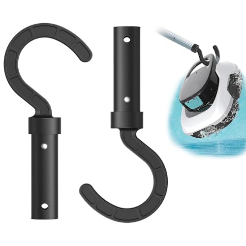 Ruayia 2 Stück Haken Für Poolroboter, Zubehör Haken Für Staubsammler, Poolhaken für Stangen, Zubehör Für Pool-Saugroboter, Vacuum Sweeper Hooks für Alle Roboter-Poolreiniger von Ruayia