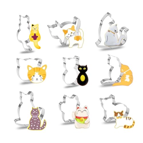 Ruayia Ausstechformen Ostern, 9 Stück Ausstechförmchen Ostern, Plätzchen Ausstecher Set für Kekse, Ausstecher Hase Ideales Ostergeschenk & für Osterplätzchen von Ruayia