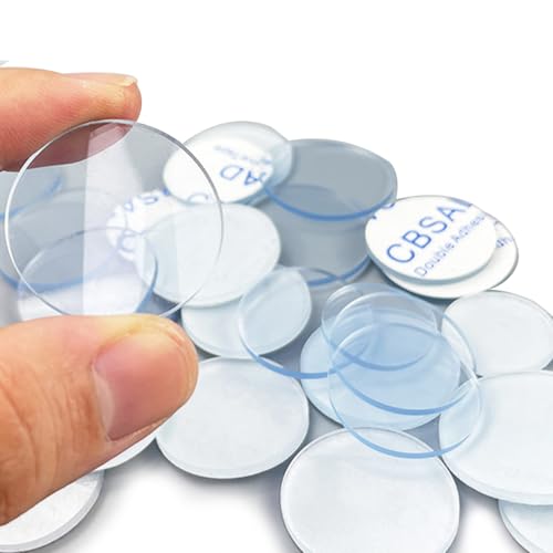 Ruayia Gumminoppen Selbstklebend 30mm,50 Stück Gummipuffer selbstklebend für glasplatten Wandschutz türklinke elastikpuffer 30mm- Transparent von Ruayia