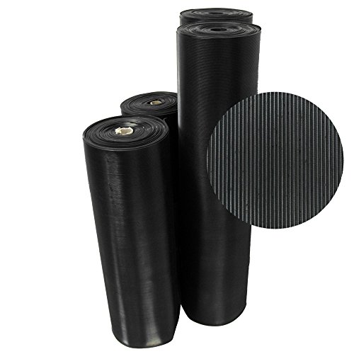 Rubber-Cal Feinripp Wellpappe Floor Mats – 1/20,3 cm Dick Läufer, schwarz, 03_167_W_FR_10 Rubber-Cal Feinripp Wellpappe Floor Mats – 1/20,3 cm Dick Läufer, schwarz, 03_167_W_FR_10 von Rubber-Cal