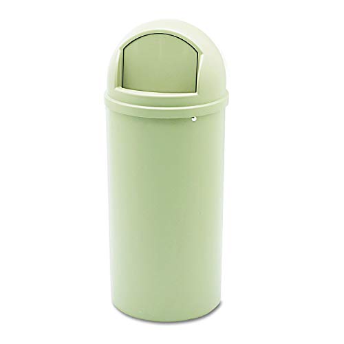 Rubbermaid Commercial Products 15 gal Polyethylene Round Marshal Classic Trash Can - Beige von Rubbermaid Commercial Products