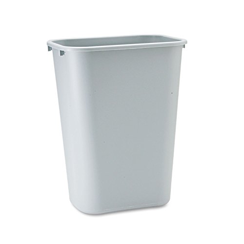 Rubbermaid Commercial Products 10.25 gal Rectangular Soft Molded Plastic Trash Can - Grey von Rubbermaid Commercial Products