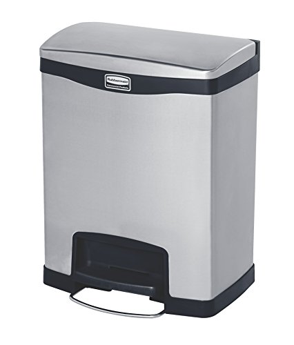 Rubbermaid Commercial Products Slim Jim® Tretmülleimer aus Metall | Pedal an der breiten Seite | 30-Liter-Mülleimer aus Edelstahl | Innenraum-Mülleimer für Medizin, Büro und Gewerbe | 1901985 Rubbermaid Commercial Products Slim Jim® Tretmülleimer aus Metall | Pedal an der breiten Seite | 30-Liter-Mülleimer aus Edelstahl | Innenraum-Mülleimer für Medizin, Büro und Gewerbe | 1901985 von Rubbermaid Commercial Products