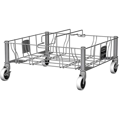 Rubbermaid Commercial Products doppeltes Fahrgestell | für Slim Jim® Abfallbehälter 60 oder 87 Liter | für Küchen/Klassenzimmer/Büros/Back-of-House-Bereiche | Edelstahl | 1956191 Rubbermaid Commercial Products doppeltes Fahrgestell | für Slim Jim® Abfallbehälter 60 oder 87 Liter | für Küchen/Klassenzimmer/Büros/Back-of-House-Bereiche | Edelstahl | 1956191 von Rubbermaid Commercial
