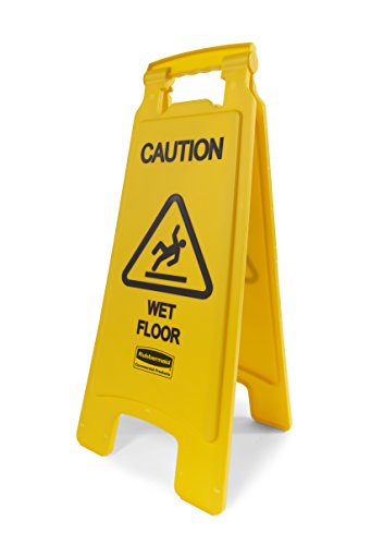 Rubbermaid Commercial Products 2 Sided 'Caution Wet Floor' Imprint Floor Safety Sign - Yellow von Rubbermaid Commercial Products