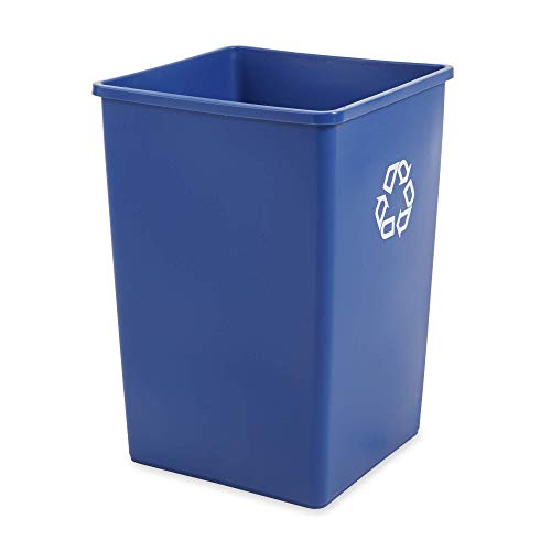 Rubbermaid Commercial Products Commercial 35gal Square Recycling Container - Blue von Rubbermaid Commercial Products