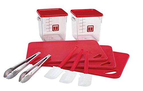 Rubbermaid Commercial Products colour-Coded Food Service Starter Kit, Red, 12 Piece von Rubbermaid Commercial Products