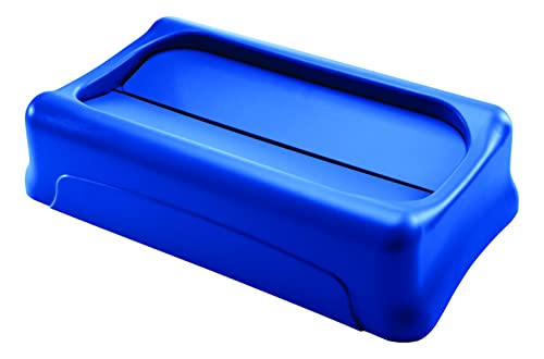 Rubbermaid Commercial Products FG267360BLUE Slim Jim Schwingdeckel, Blau von Rubbermaid Commercial Products