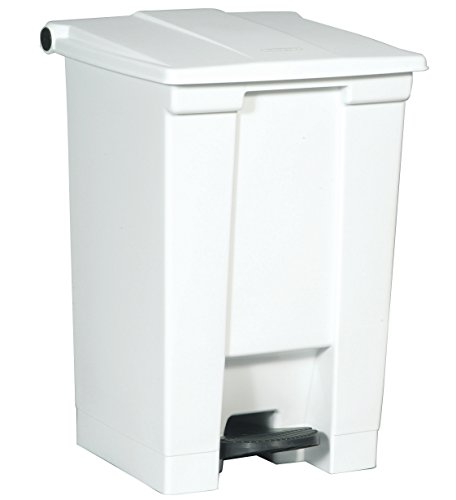 Rubbermaid Commercial Products Legacy® Tretmülleimer aus Kunststoff | Treteimer/Tretabfallbehälter | 45 l | für Arztpraxen/Krankenhäuser/Gesundheitseinrichtungen | Weiß | FG614400WHT von Rubbermaid Commercial Products