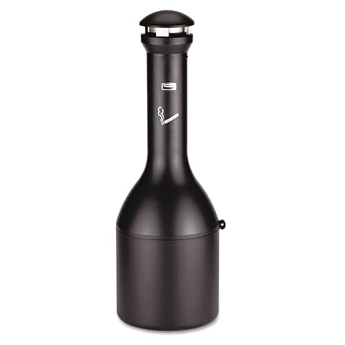 Rubbermaid Commercial Products FG9W3300BLA Infinity Genie Standaschenbecher, Schwarz von Rubbermaid Commercial Products