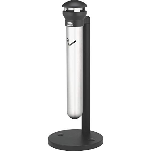 Rubbermaid Commercial Products Infinity Stand Alone Smoking Receptacle - Stainless Steel/Black von Rubbermaid Commercial Products