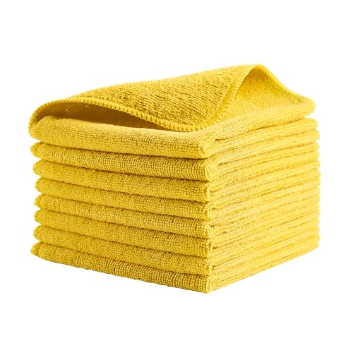 Rubbermaid Commercial Products Mikrofasertuch | 30cm x 30cm | Gelb | 24 Tücher pro Pack | 1820580 von Rubbermaid