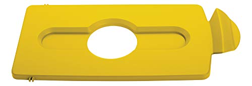 Rubbermaid Commercial Products Slim Jim Recycling Station Stream Topper – Gelb Flaschen / Dosen Deckel von Rubbermaid Commercial Products