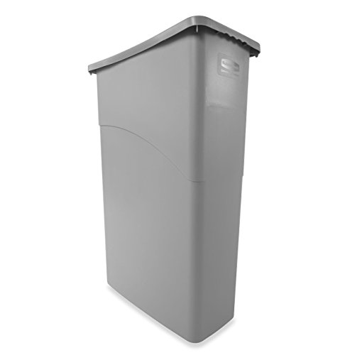 Rubbermaid Commercial Products Slim Jim Waste Container, 87 L - Grey von Rubbermaid Commercial Products