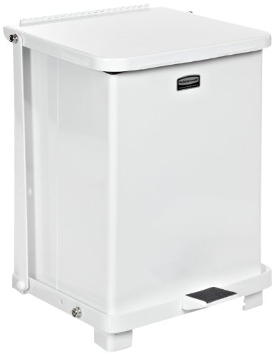 Rubbermaid Commercial Defenders Abfalleimer mit Kunststoffauskleidung, 22 l, Weiß von Rubbermaid Commercial Products