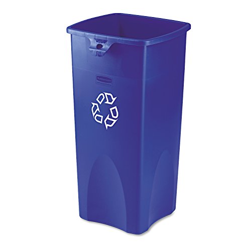 Rubbermaid Commercial Products 23gal Rectangular Untouchable Recycling Container - Blue von Rubbermaid Commercial Products