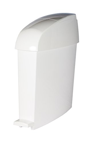 Rubbermaid Commercial Products MiniPed 12L Front Opening Pedal Operated Bin - White von Rubbermaid