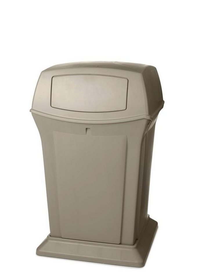 Rubbermaid Mülleimer Rubbermaid Ranger®-Behälter mit 2 Klappen, 170 l, beige von Rubbermaid
