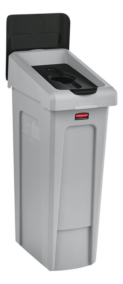 Rubbermaid Mülltrennsystem Rubbermaid Slim Jim® Recyclingstation, Deckel für Flaschen und Dosen von Rubbermaid