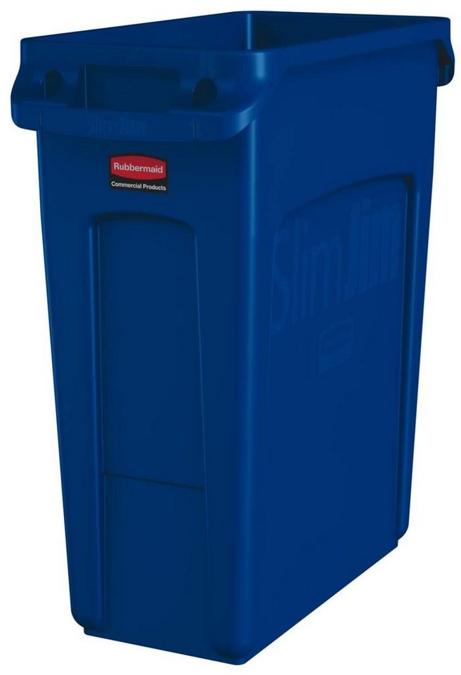 Rubbermaid Mülltrennsystem Rubbermaid Slim Jim® mit Belüftungskanälen, 60 l, blau von Rubbermaid
