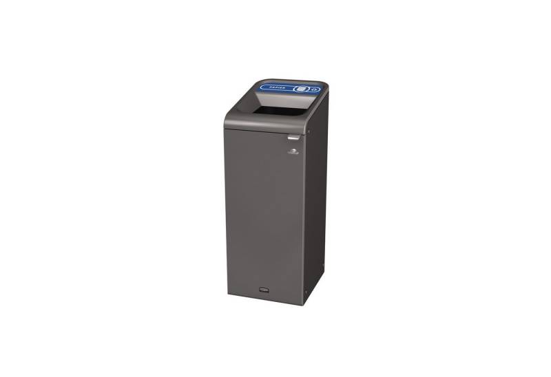 Rubbermaid Papierkorb Recyclingstation 2154767 57l Behältereinheit Papier grau/blau von Rubbermaid