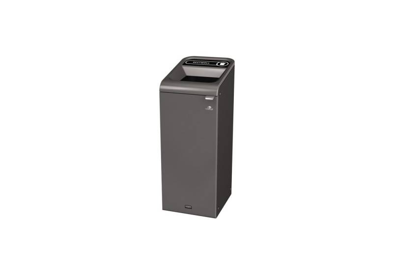 Rubbermaid Papierkorb Recyclingstation 2154769 57l Behältereinheit Restmüll schwarz von Rubbermaid