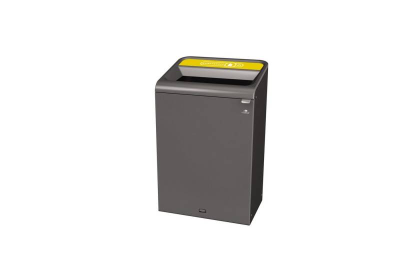 Rubbermaid Papierkorb Recyclingstation 2154776 125l Behältereinheit Kunststoff gelb von Rubbermaid