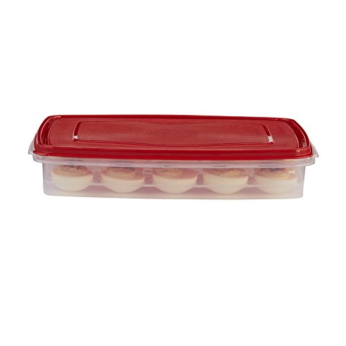 Rubbermaid Specialty Eierbehälter für Lebensmittel, Kunststoff, Rot von Rubbermaid