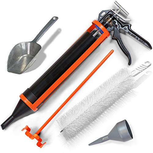 Profi Mörtelpistole/Mörtelpresse/Mörtelspritze/Fugenpistole manuell 800 ml Inhalt von Ruberstein®